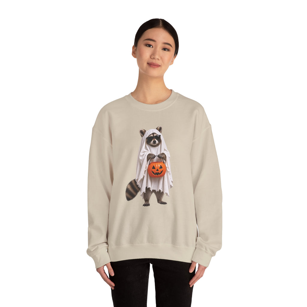 Halloween Raccoon Crewneck Sweatshirt