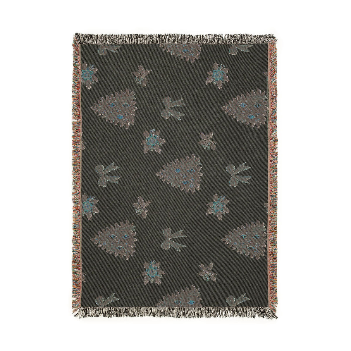 Vintage Christmas Tree Woven Blanket Printify