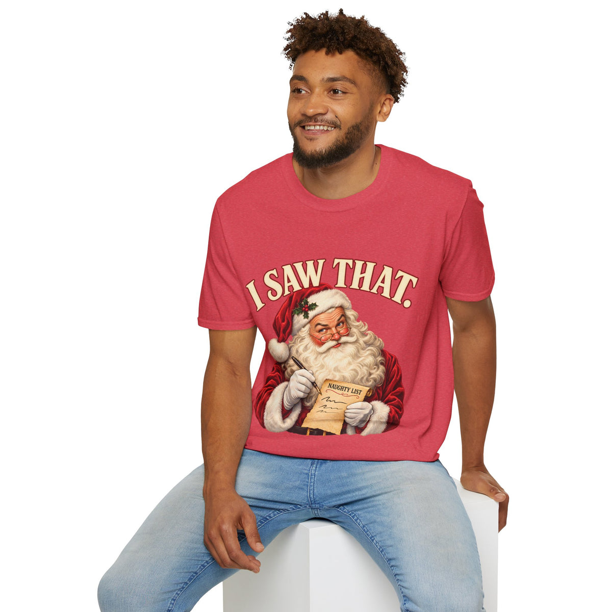 Santa Claus "I Saw That" Graphic Tee