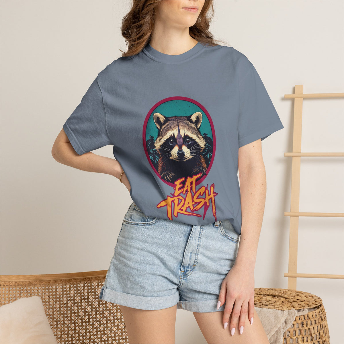 Raccoon 'Eat Trash' Graphic Tee