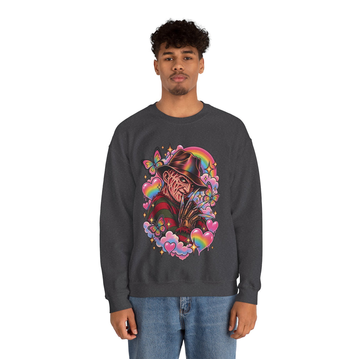 Freddy Krueger Rainbow Crewneck Sweatshirt
