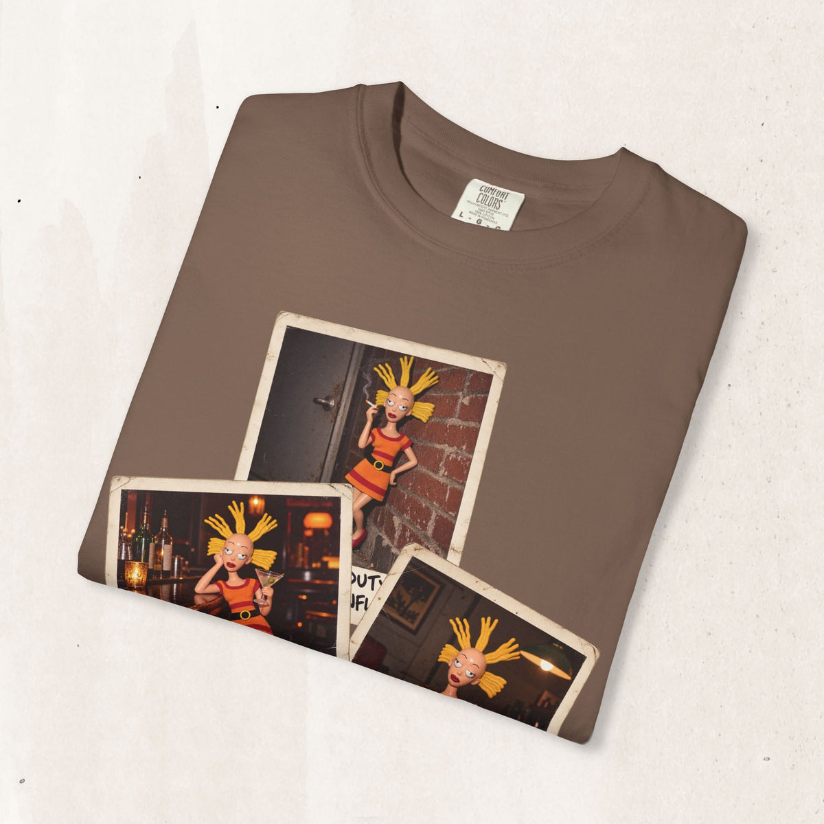 Rugrats Cynthia Doll Polaroids Tee in Black, alternate view