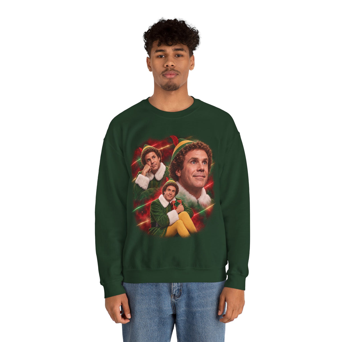 Buddy the Elf Christmas movie crewneck sweatshirt