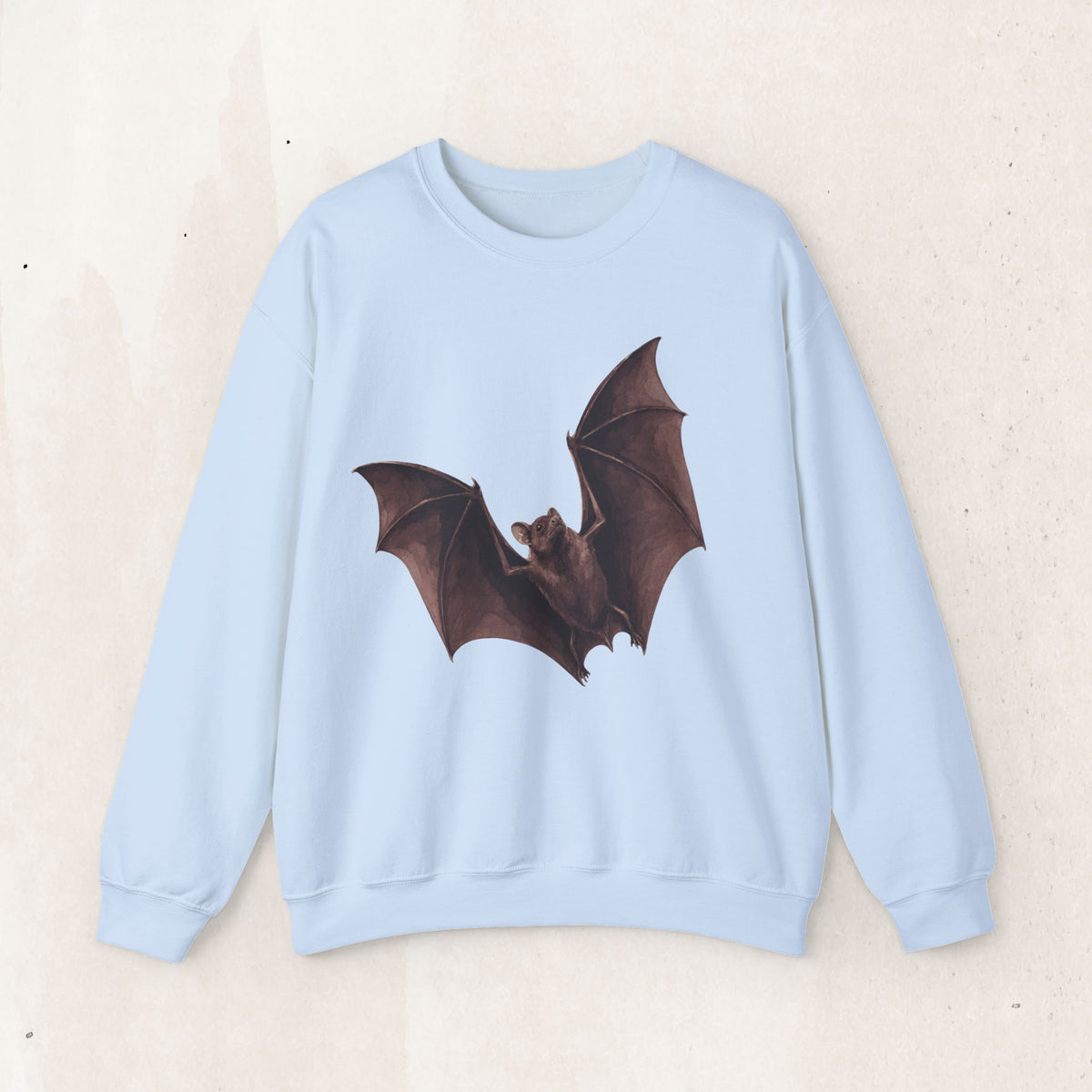 Flying Bat Graphic Crewneck Sweatshirt