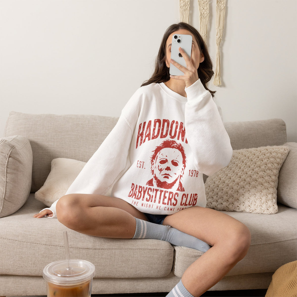 Haddonfield Babysitters Club CrewneckSweatshirt