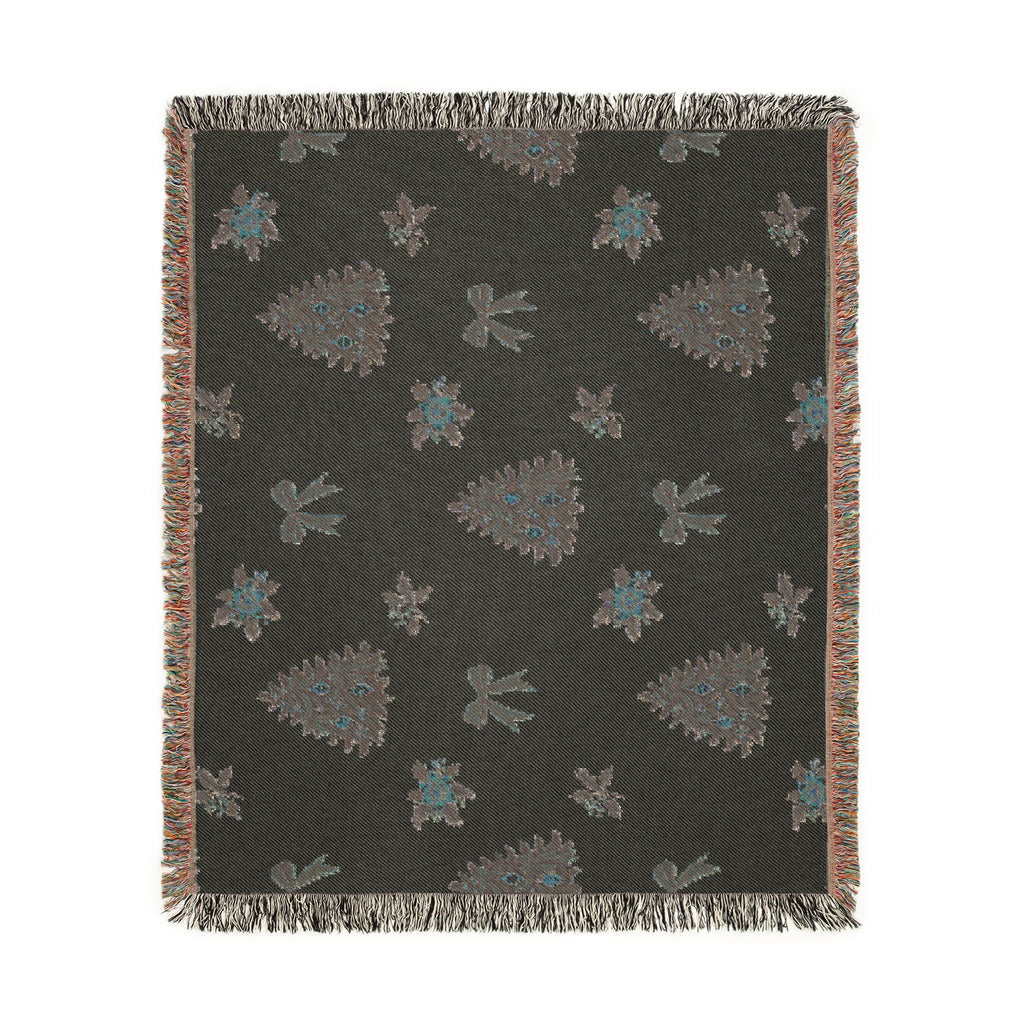 Vintage Christmas Tree Woven Blanket Printify