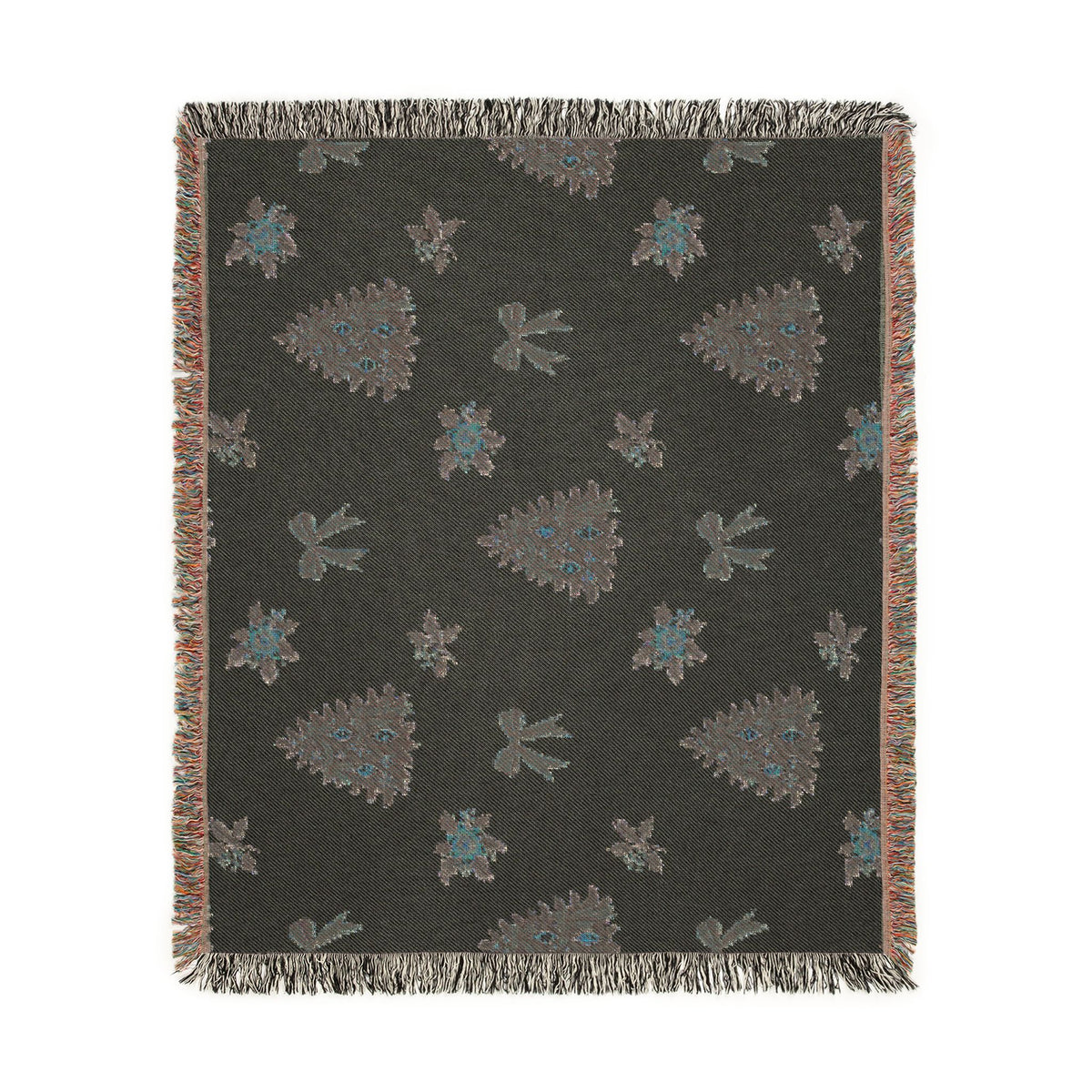 Vintage Christmas Tree Woven Blanket Printify
