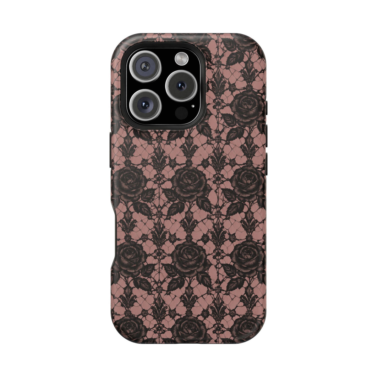 Vintage Black Rose Phone Case, alternate view