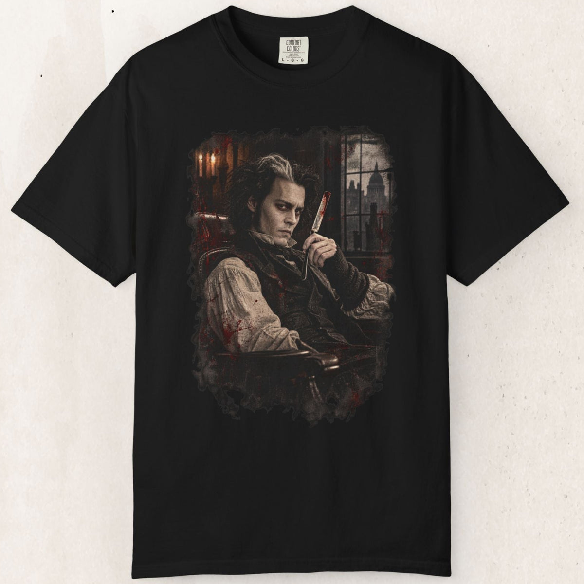 Sweeney Todd Portrait T-Shirt – Black