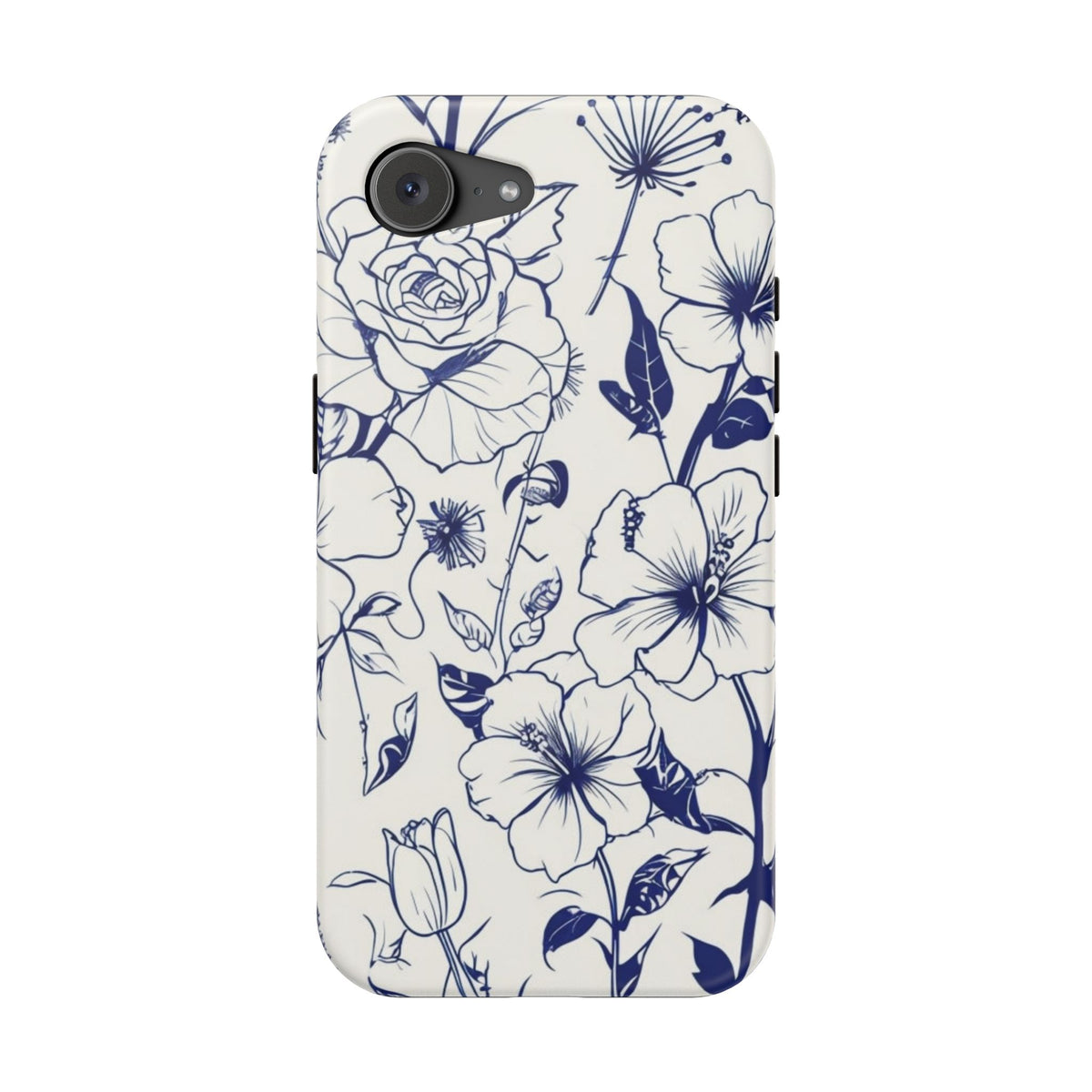 Floral Sketch Magnetic Phone Case, alternate view