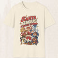 Santa Claus Is Comin' To Town Christmas Tee – Vintage Holiday Shirt – Natural