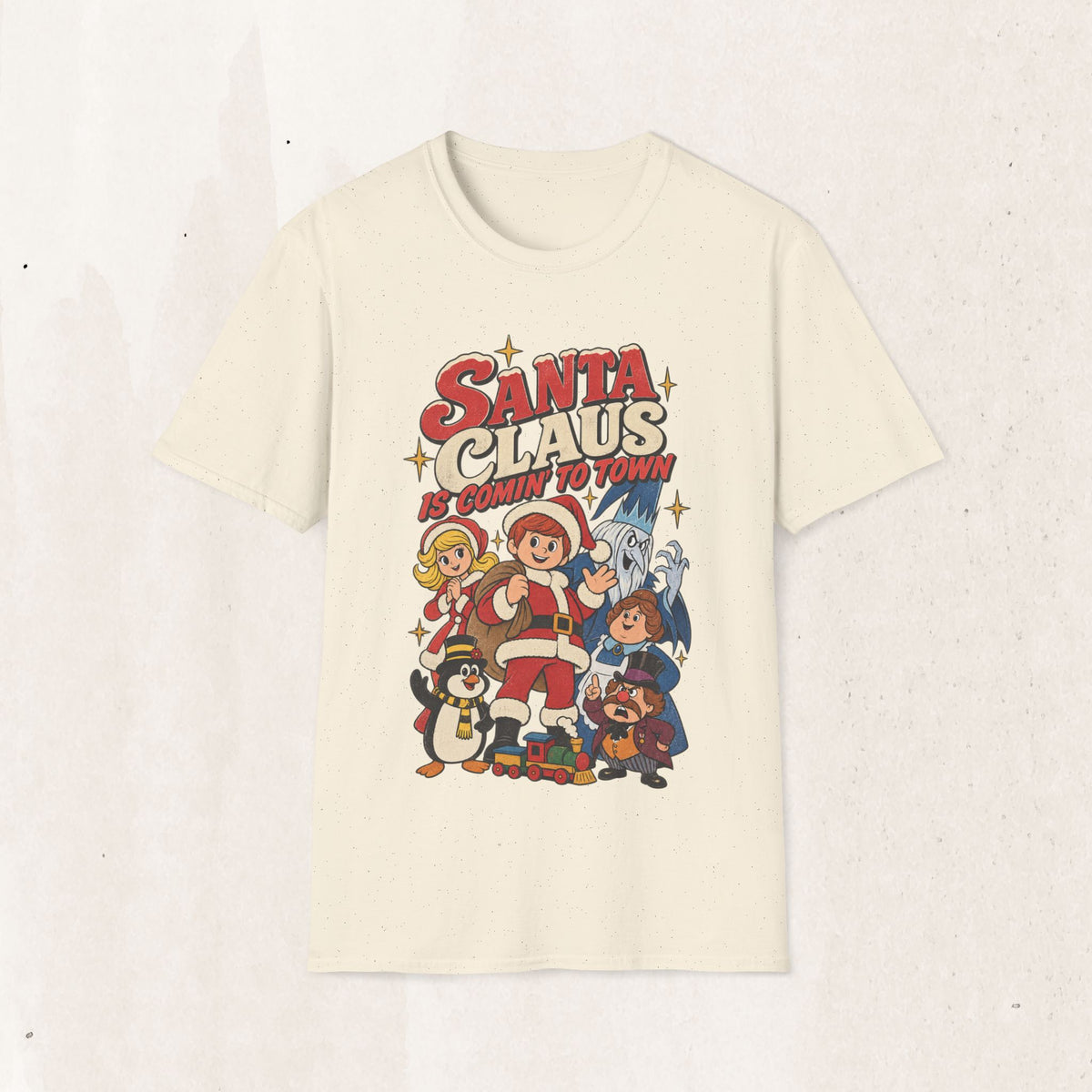 Santa Claus Is Comin' To Town Christmas Tee