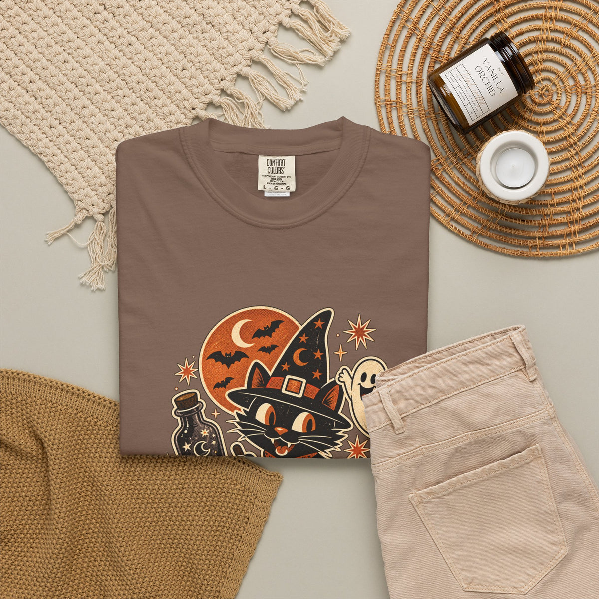 Halloween Cats & Pumpkins Tee
