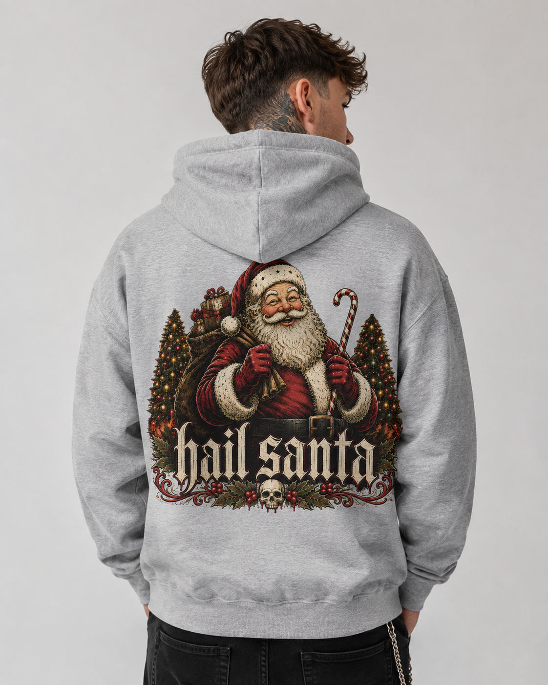 Hail Santa Full-Zip Hoodie