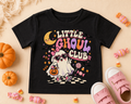 Little Ghoul Club Baby T-Shirt – Cute Halloween Ghost Tee – Black