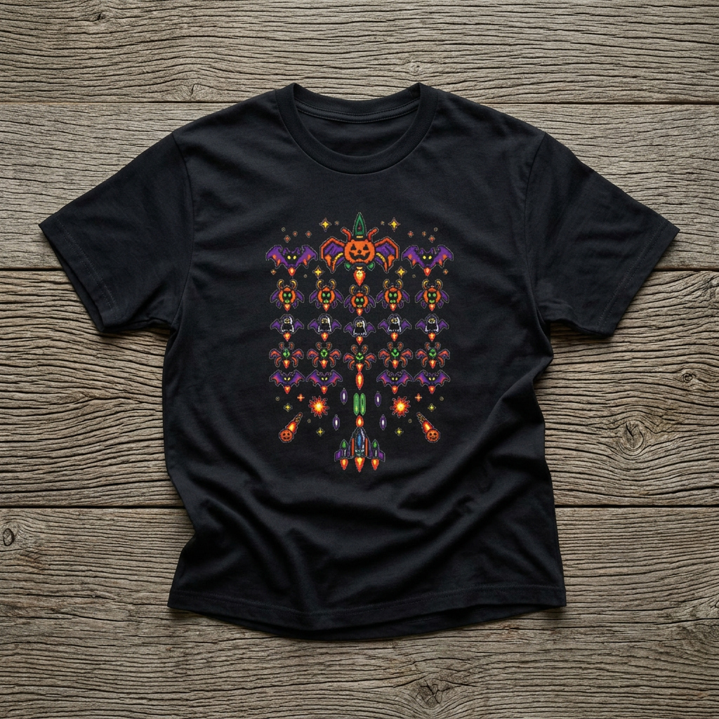 Halloween Galaga Graphic Tee