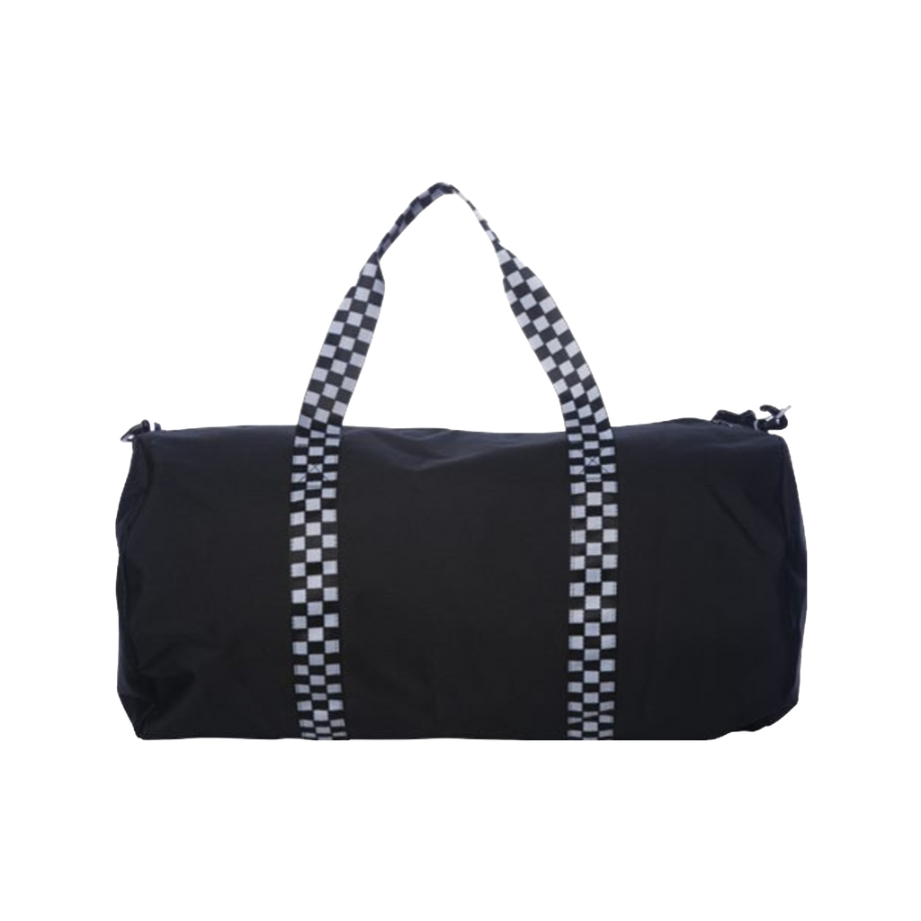 Personalized Checker-Handle Duffel Bag