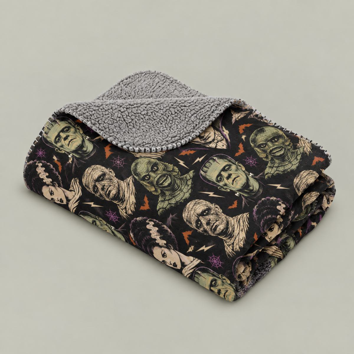 Universal Monsters Sherpa Blanket