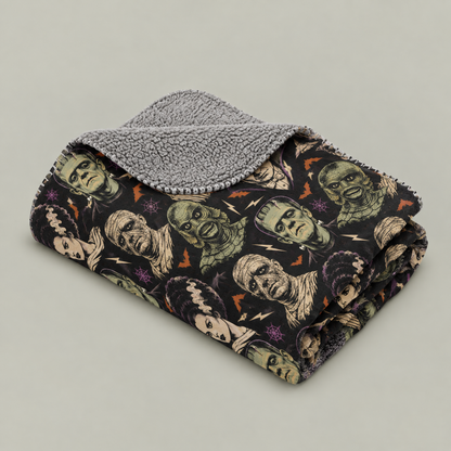 Universal Monsters Sherpa Blanket