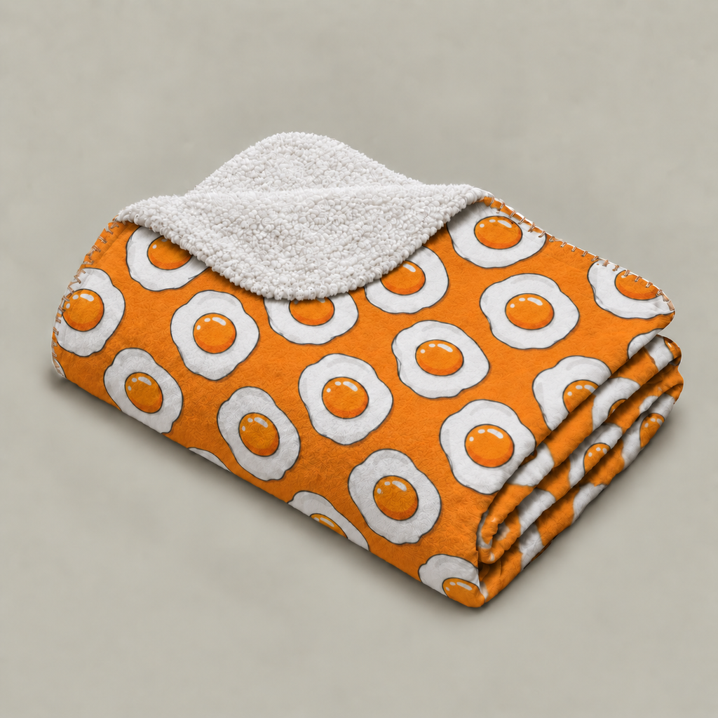 Egg Pattern Sherpa Blanket