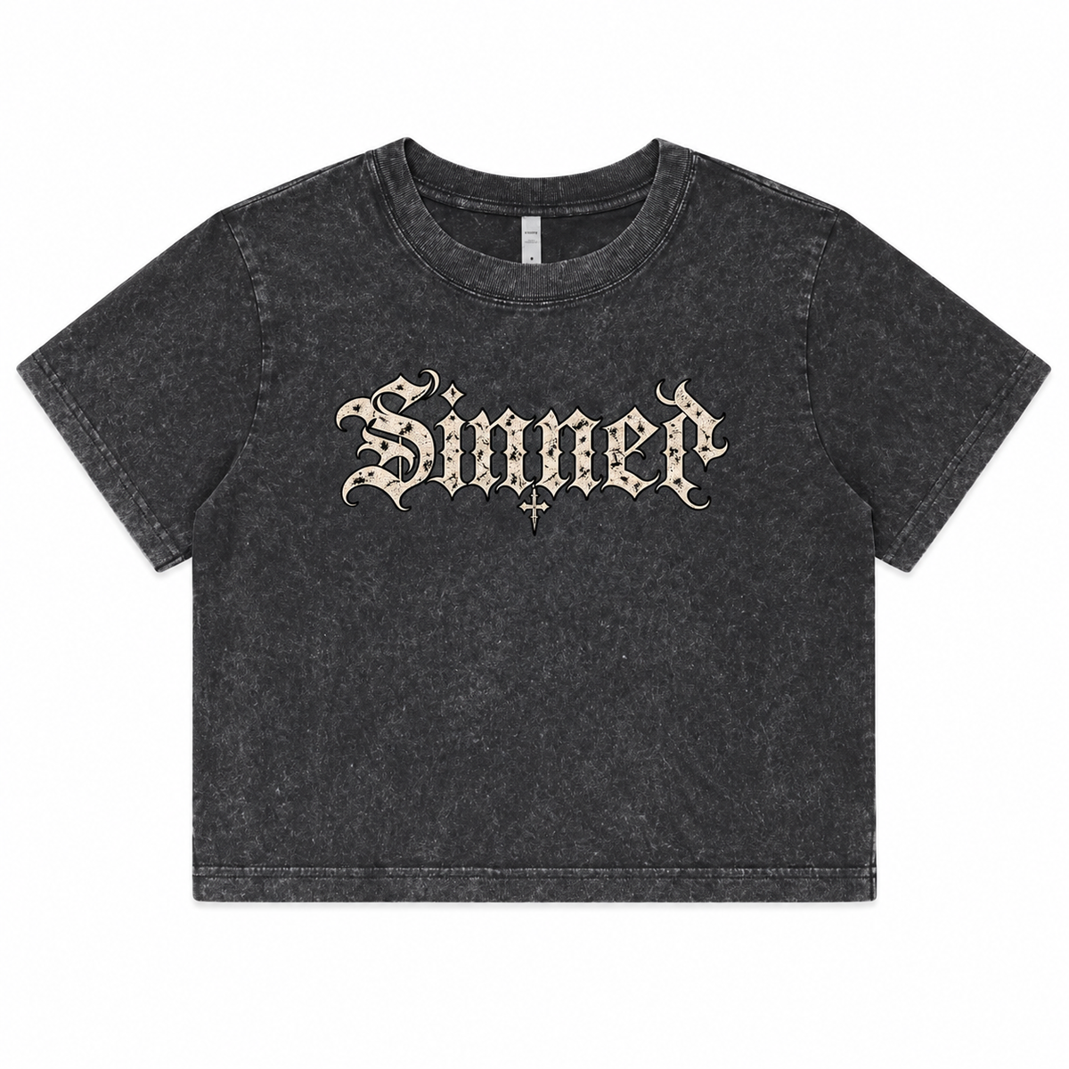 Sinner Gothic Crop Tee