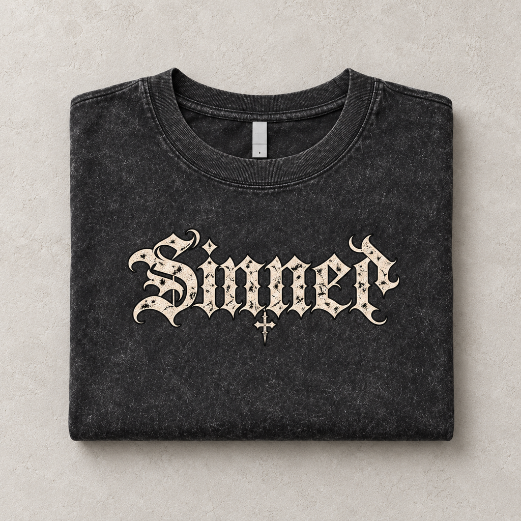 Sinner Gothic Crop Tee