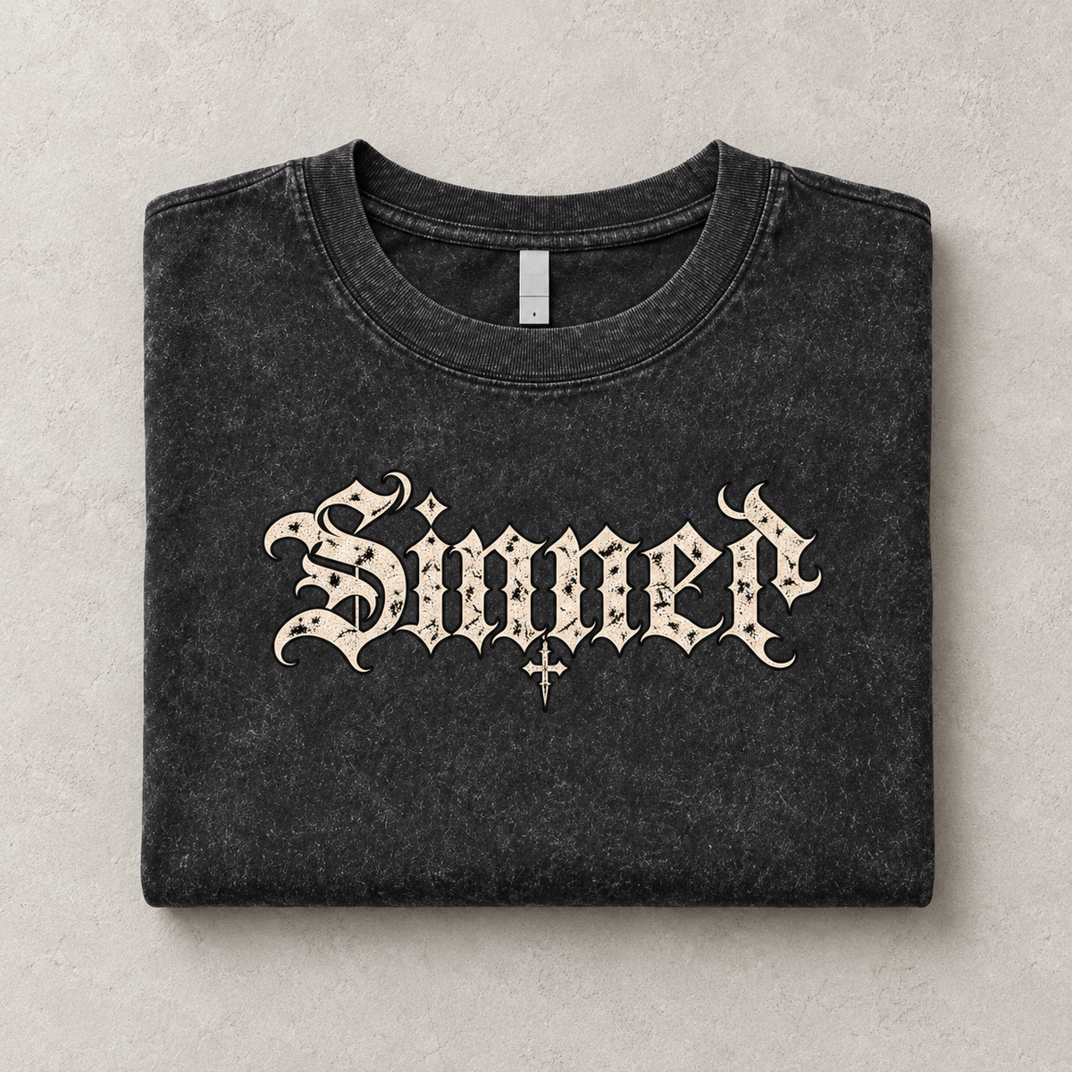 Sinner Gothic Crop Tee