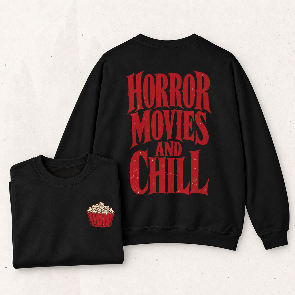 Horror Movies and Chill Crewneck Sweatshirt