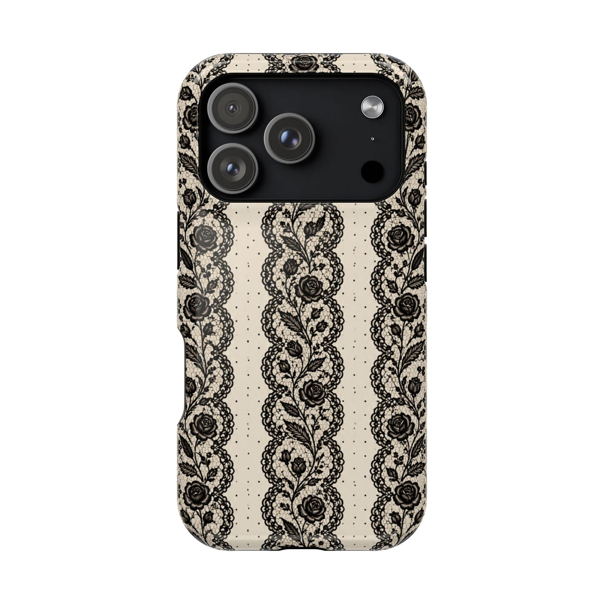 Lace Stripes Magnetic Phone Case, alternate view
