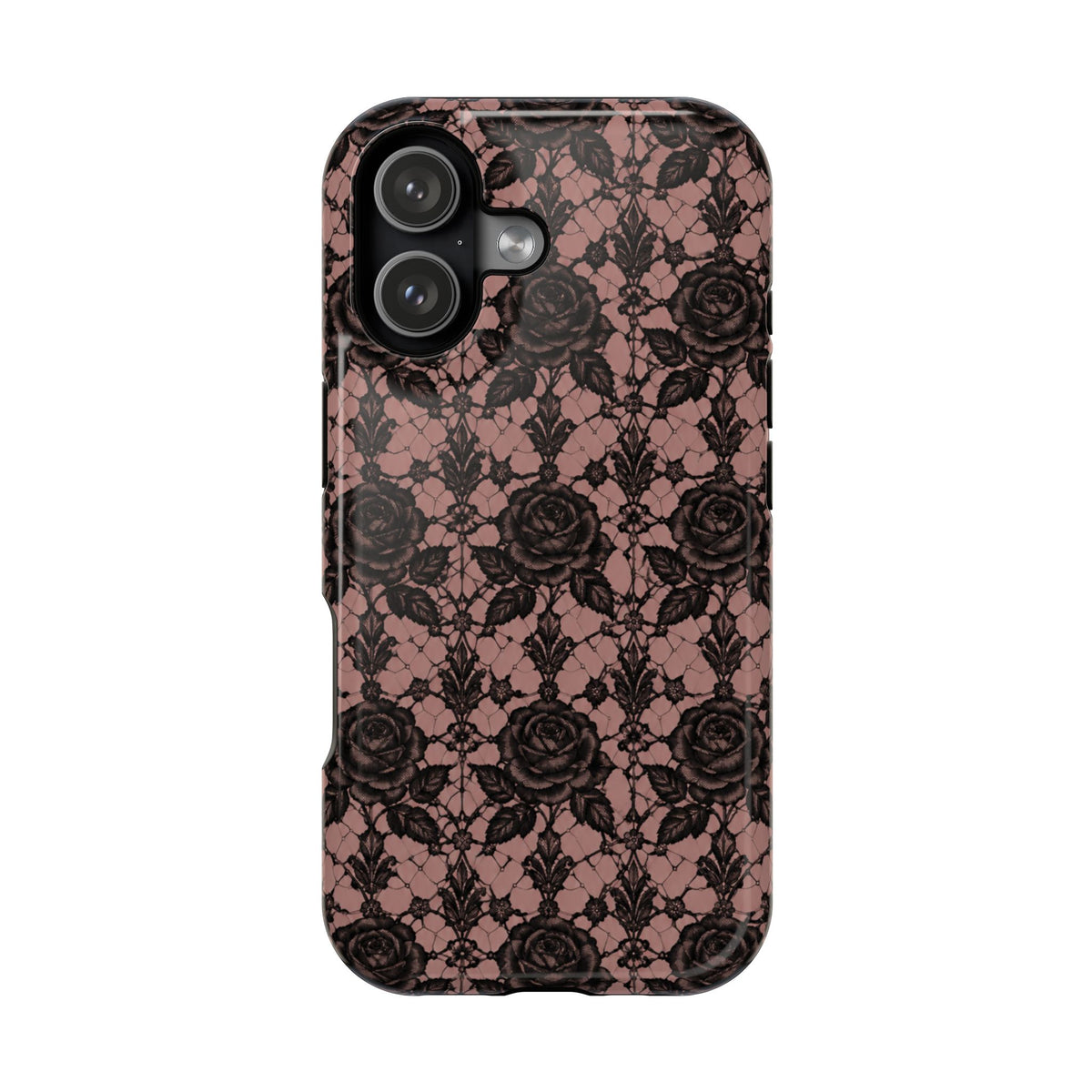 Vintage Black Rose Phone Case, alternate view