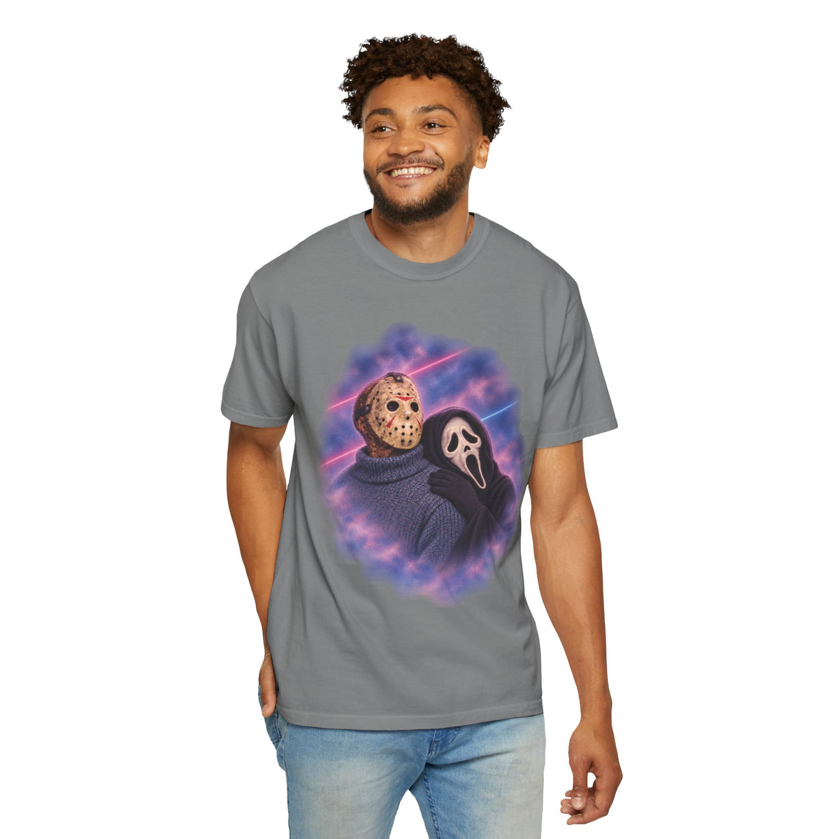 Jason Vorhees & Ghostface 80's Portrait Tee
