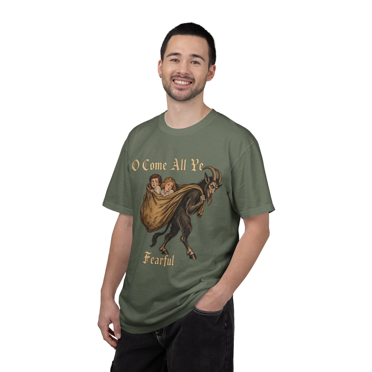 Vintage Krampus Christmas Tee Printify