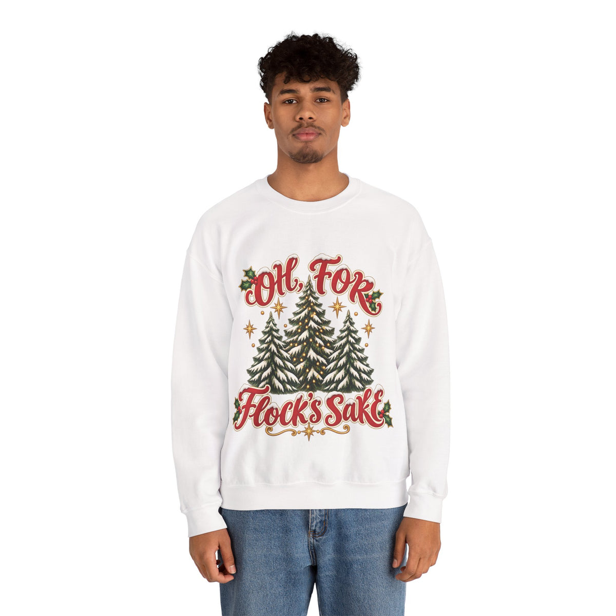 Oh For Flock’s SakeChristmas Tree Sweatshirt