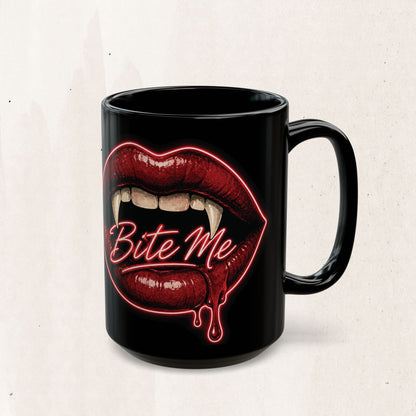 Bite Me Vampire Lips Mug