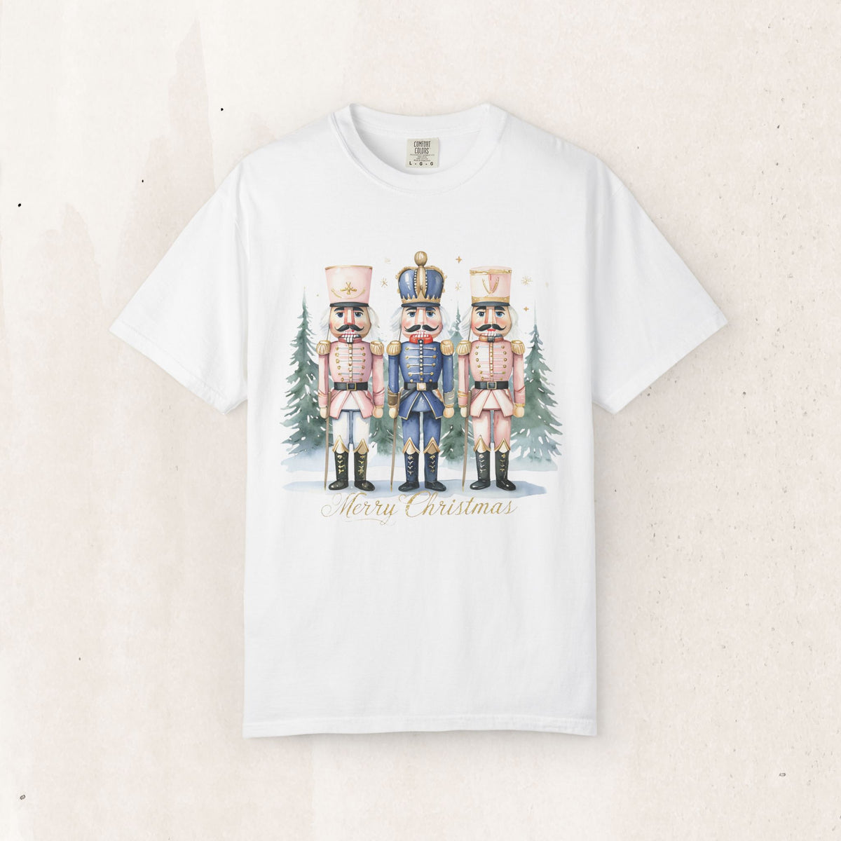 Christmas Nutcracker T-Shirt, Relaxed Unisex Holiday Tee Gift Tee