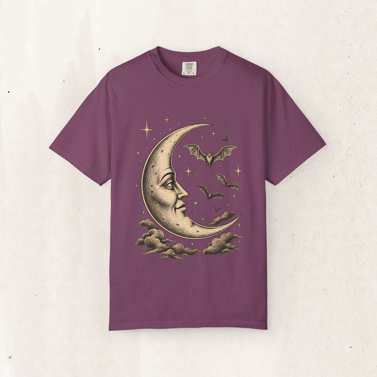Crescent Moon & Bats Tee