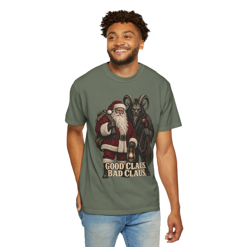 Santa & Krampus Christmas Graphic Tee