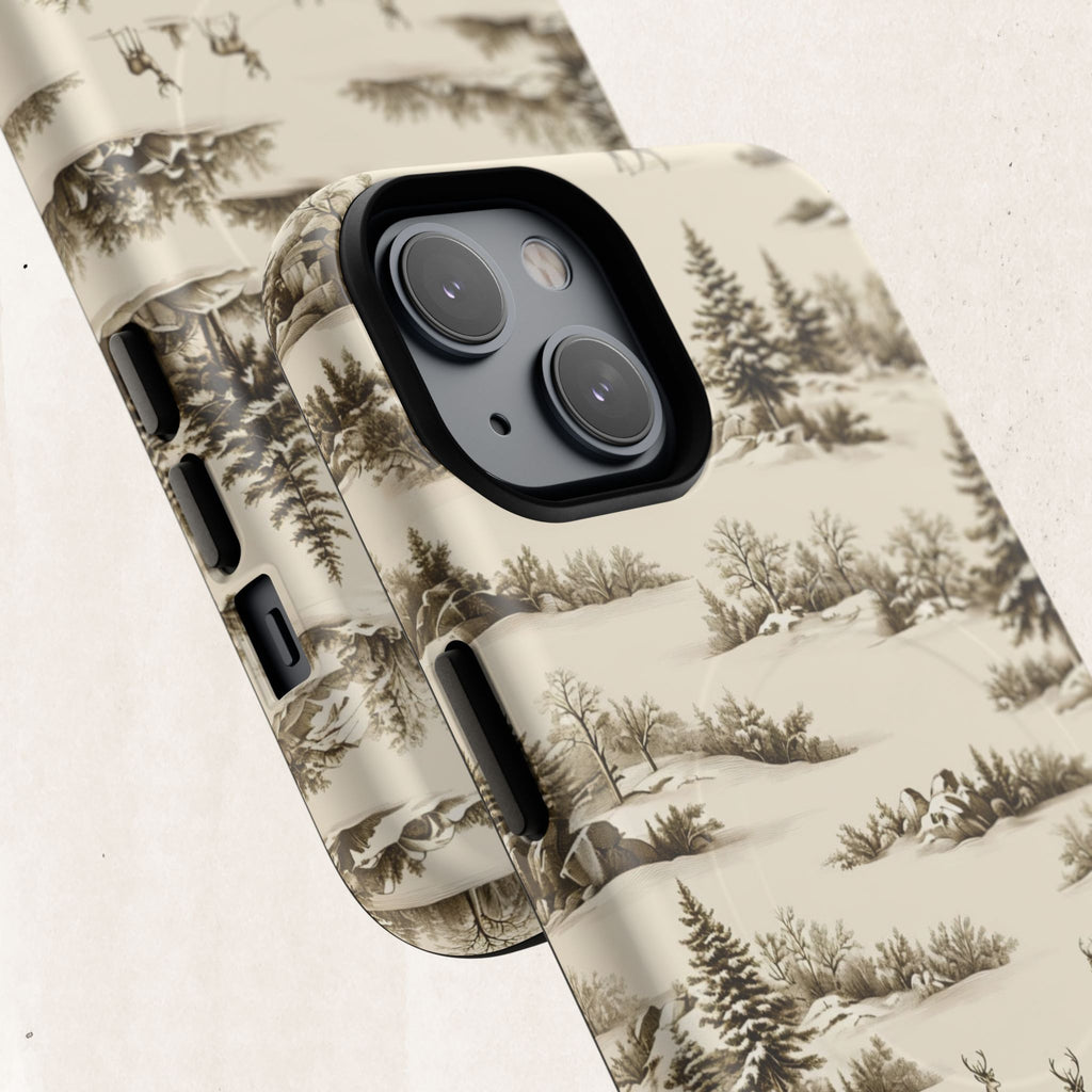 Deer & Pine Woodland Tough Magnetic Phone Case