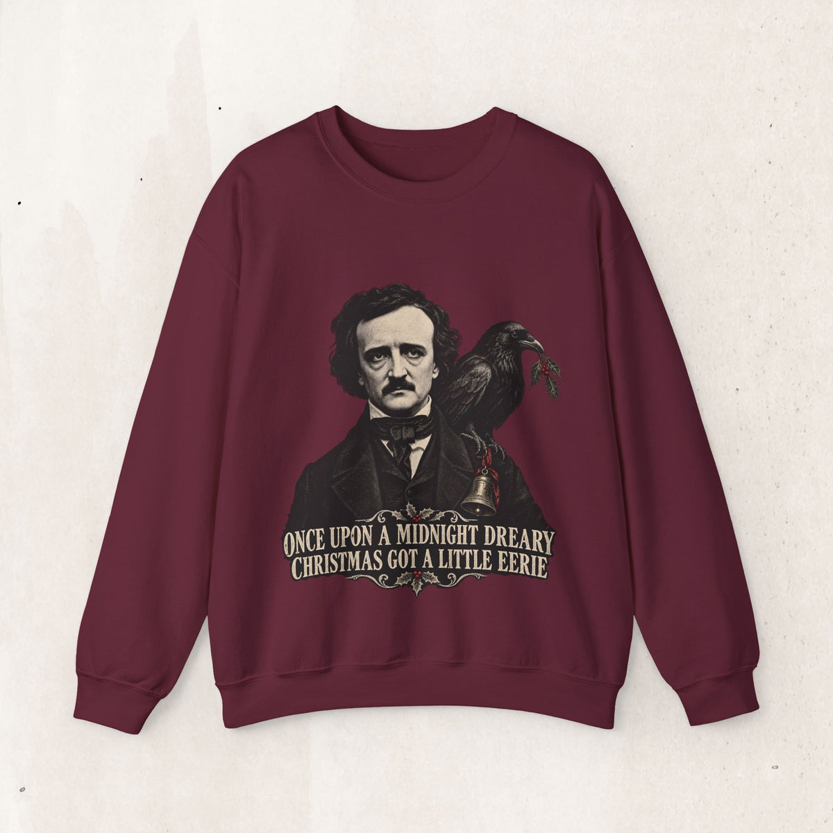 Edgar Allan Poe Christmas Crewneck Sweatshirt