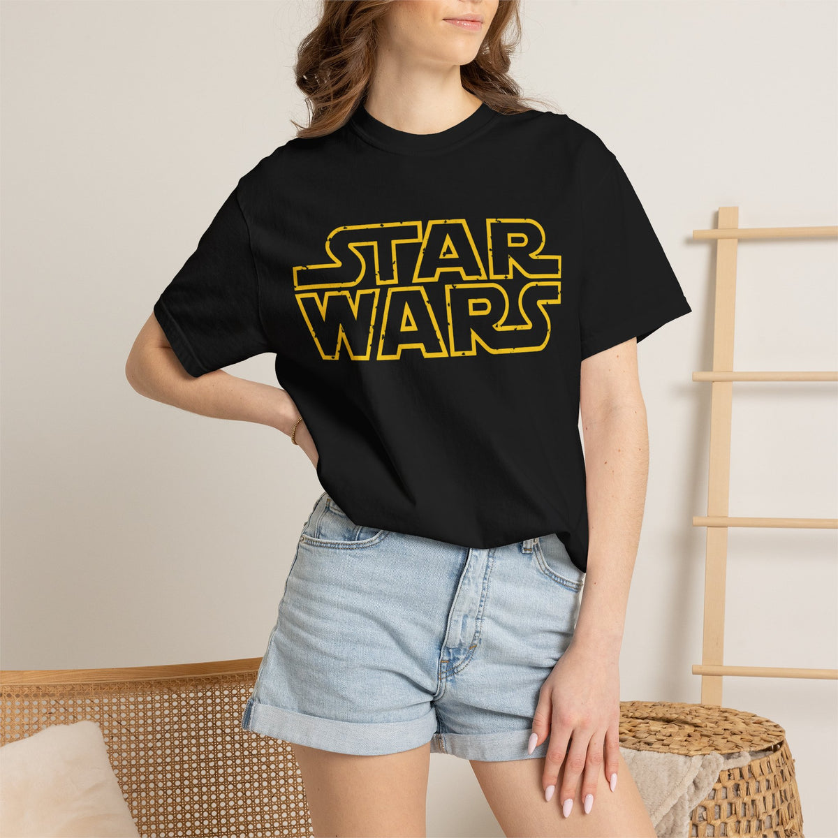 Star Wars A New Hope Quote Graphic Tee in Black, alternate view