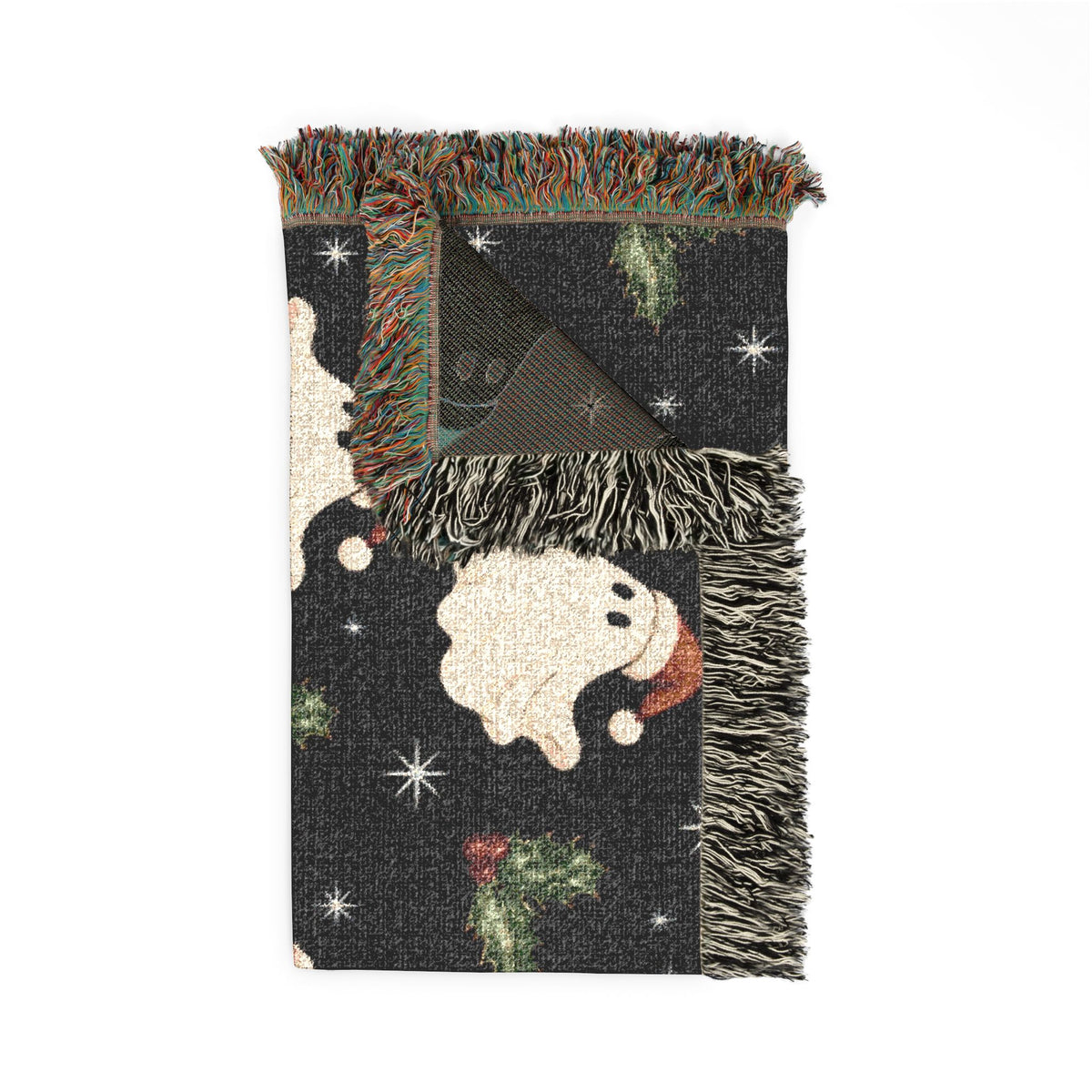 Christmas Ghost Woven Blanket, alternate view