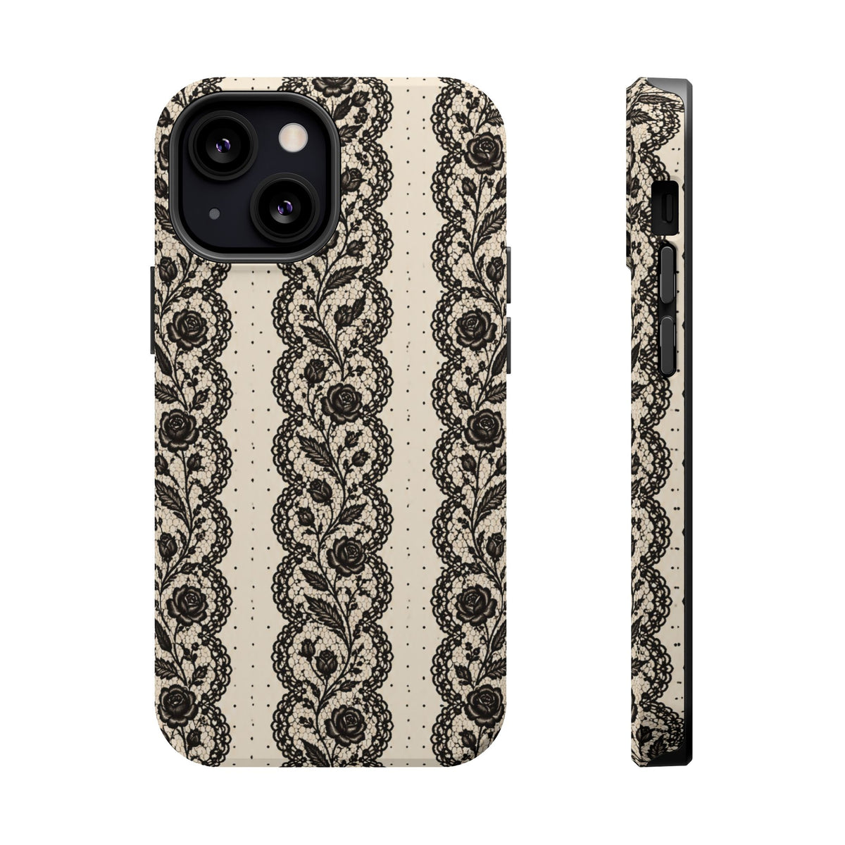 Lace Stripes Magnetic Phone Case, alternate view