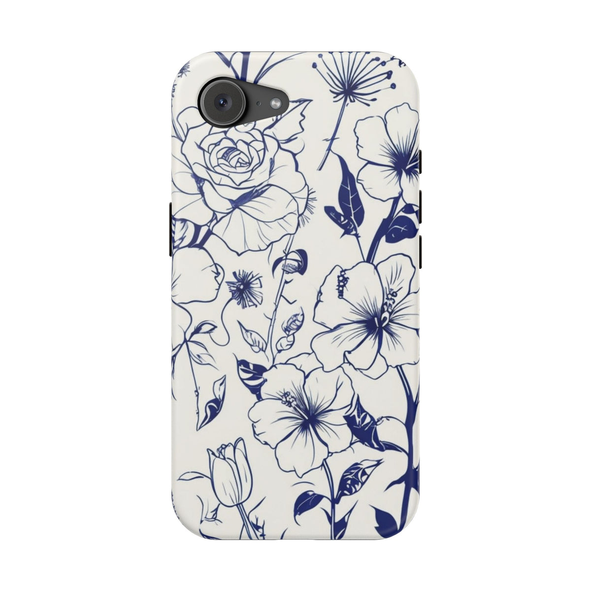 Floral Sketch Magnetic Phone Case, alternate view