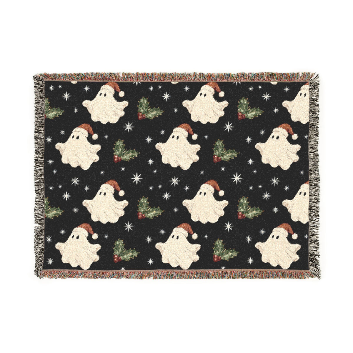 Christmas Ghost Woven Blanket, alternate view