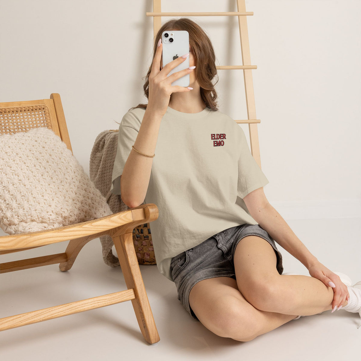 Elder Emo Embroidered Tee