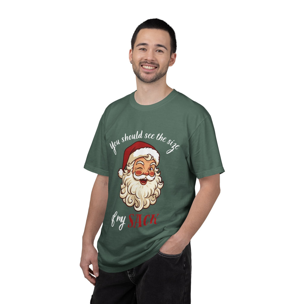Santa 'You Should See the Size of My Sack' Christmas Tee Printify