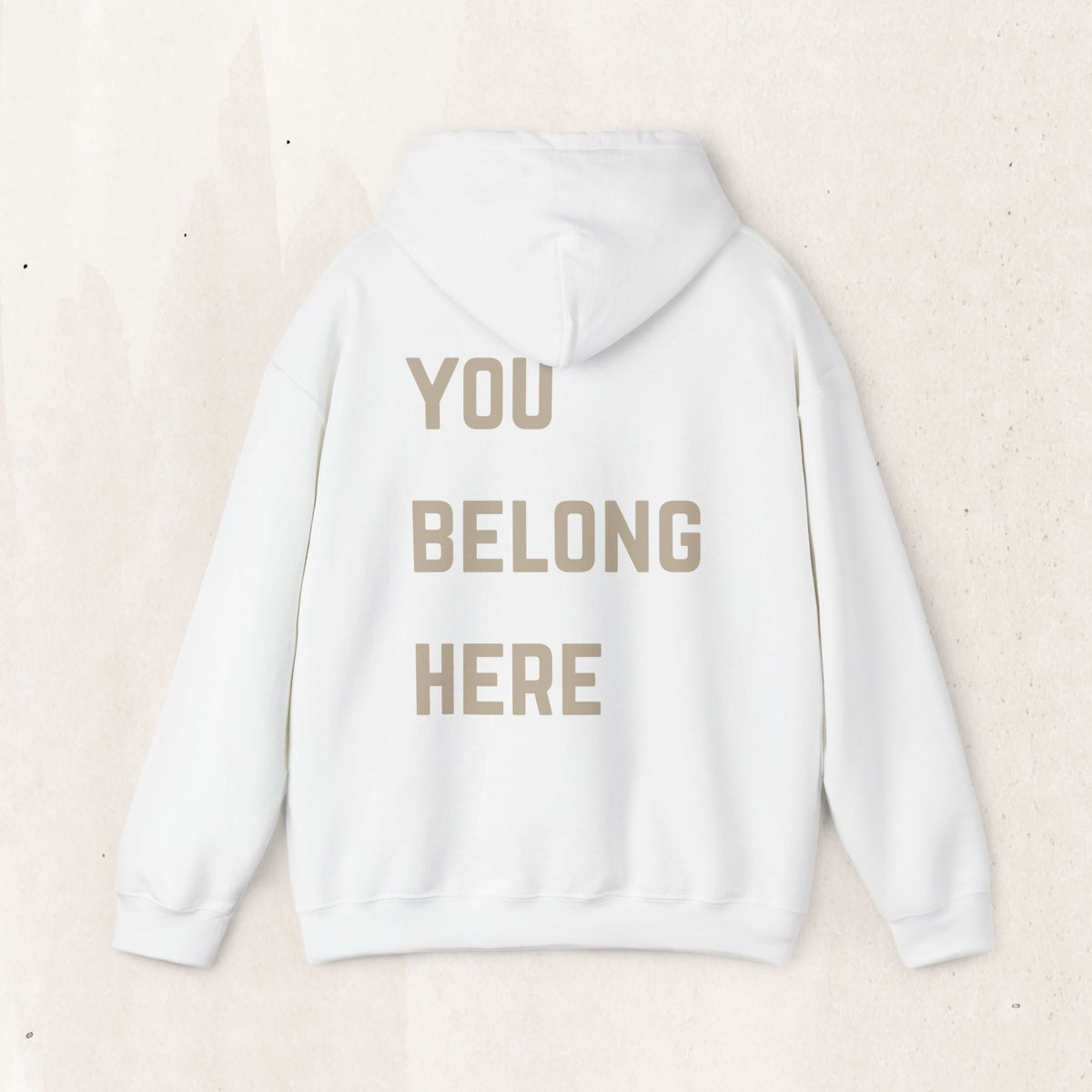 You Belong Here Hoodie | Suicide Awareness Back Print Pullover