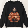 Ghostface Thanksgiving horror crewneck sweatshirt in black by Wicked Thread Society