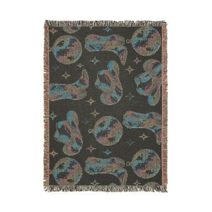 Rainbow Cowboy Woven Blanket