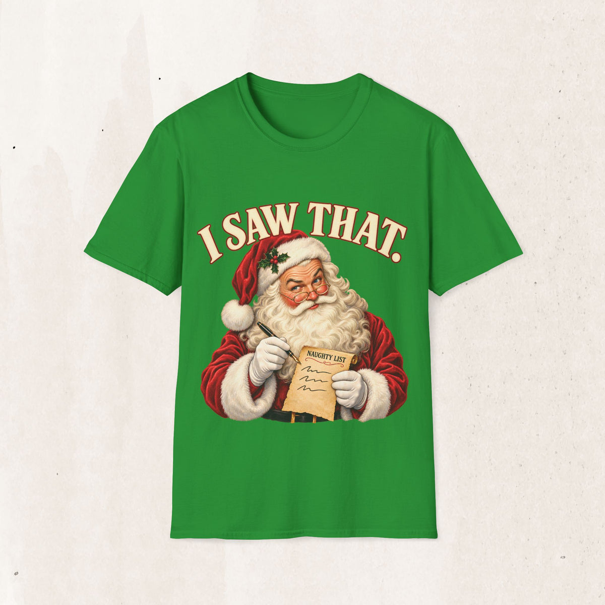 Santa Claus "I Saw That" Graphic Tee